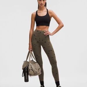 lululemon athletica Khaki Floral Leggings